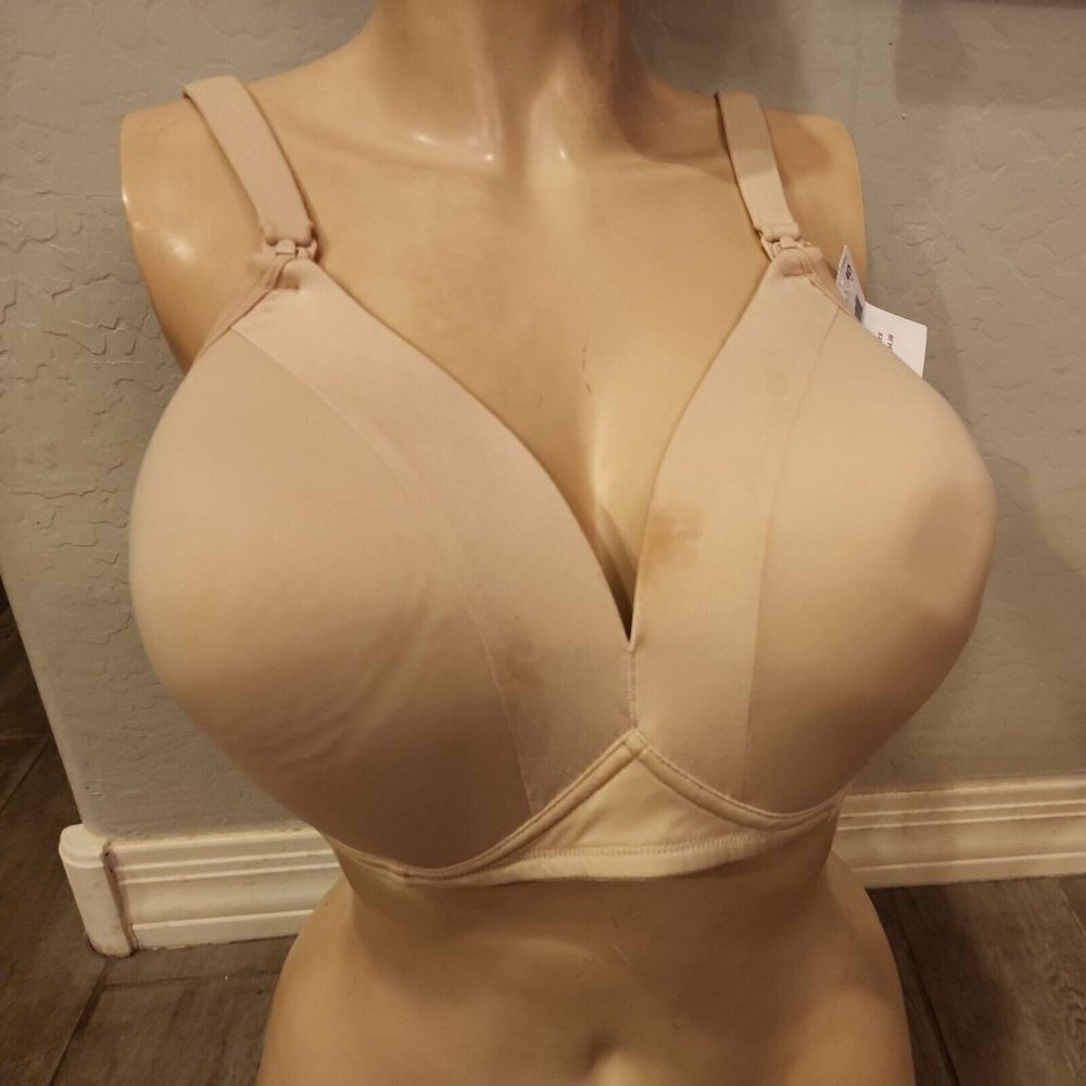 motherhood maternity nursing Bra 44D Nude Wireless Lightly Lined NWT